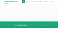 Desktop Screenshot of indiaagratravels.com